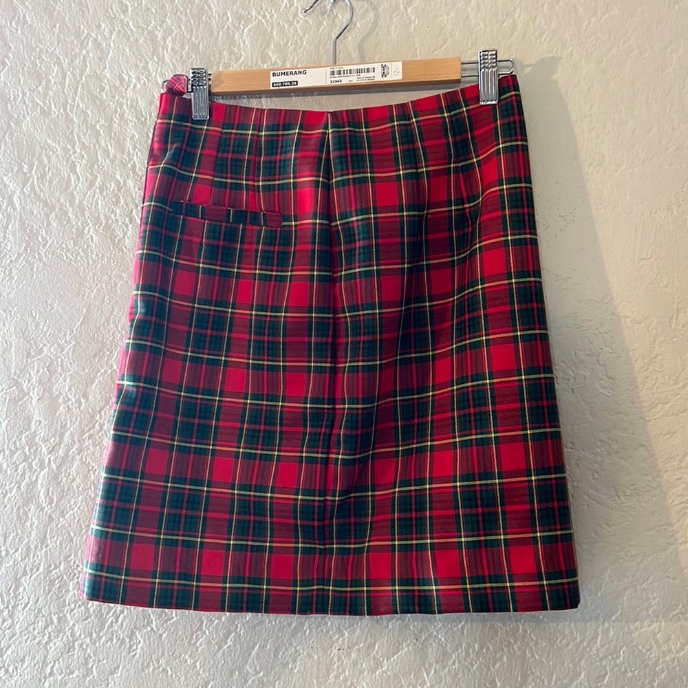 NWT Relco London Punk Tartan Skirt UK 10